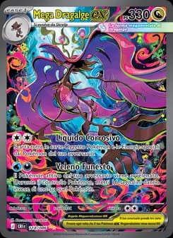 Mega Dragalge-ex card in Italian