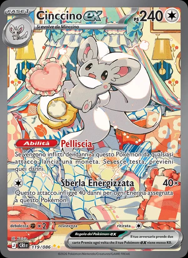 Cinccino-ex card in Italian