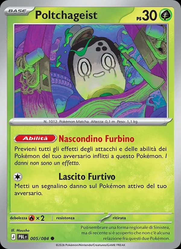 Poltchageist card in Italian