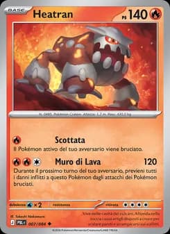 Heatran card in Italian