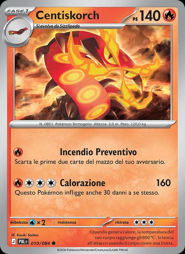Centiskorch card in Italian