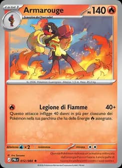 Armarouge card in Italian