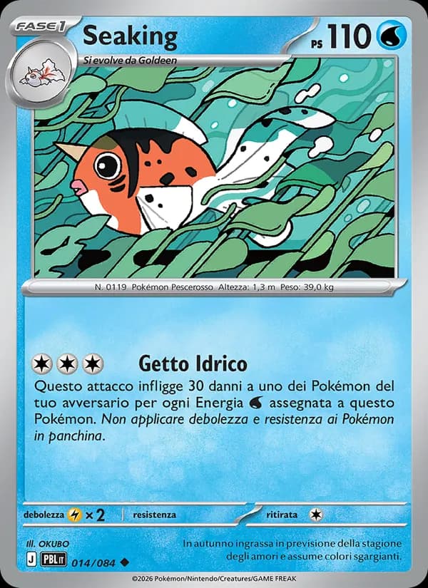 Seaking card in Italian