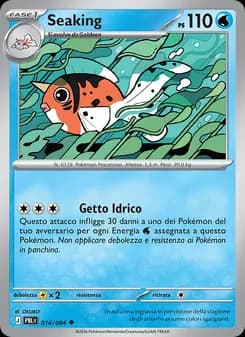 Seaking card in Italian