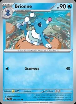 Brionne card in Italian
