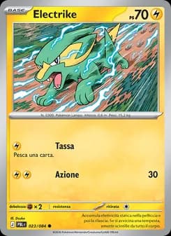 Electrike card in Italian