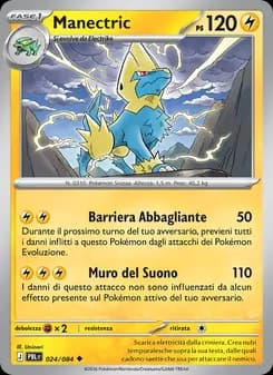 Manectric card in Italian