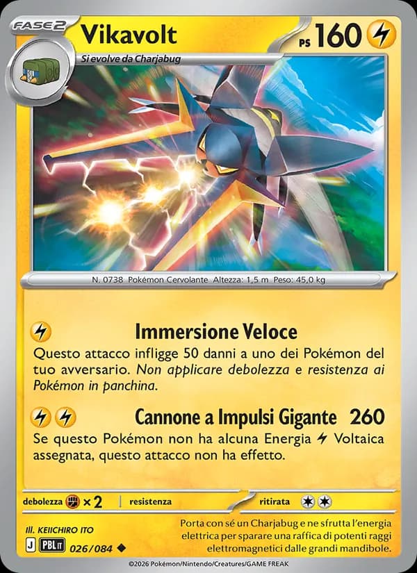 Vikavolt card in Italian