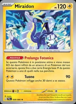 Miraidon card in Italian