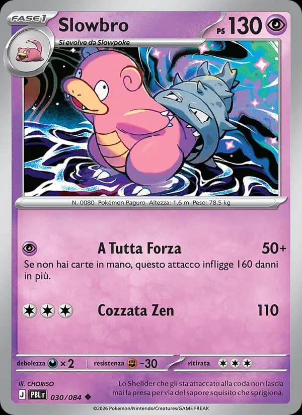 Slowbro card in Italian