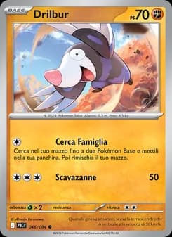 Drilbur card in Italian