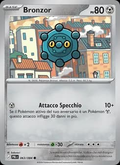 Bronzor card in Italian