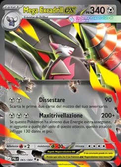 Mega Excadrill-ex card in Italian