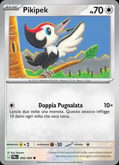 Pikipek card in Italian
