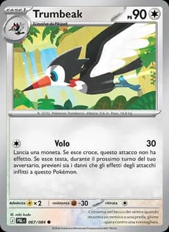 Trumbeak card in Italian