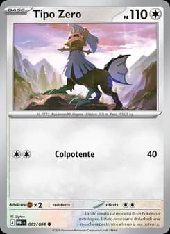 Tipo Zero card in Italian