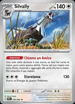 Silvally card in Italian