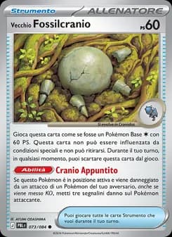Vecchio Fossilcranio card in Italian