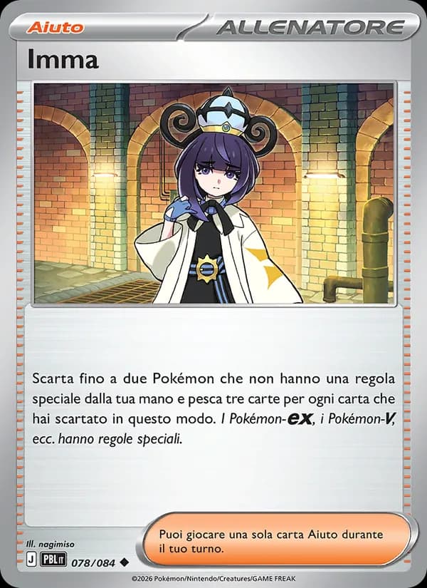 Imma card in Italian