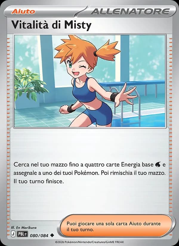 Vitalità di Misty card in Italian