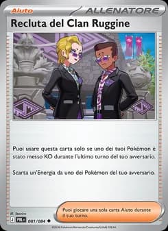 Recluta del Clan Ruggine card in Italian