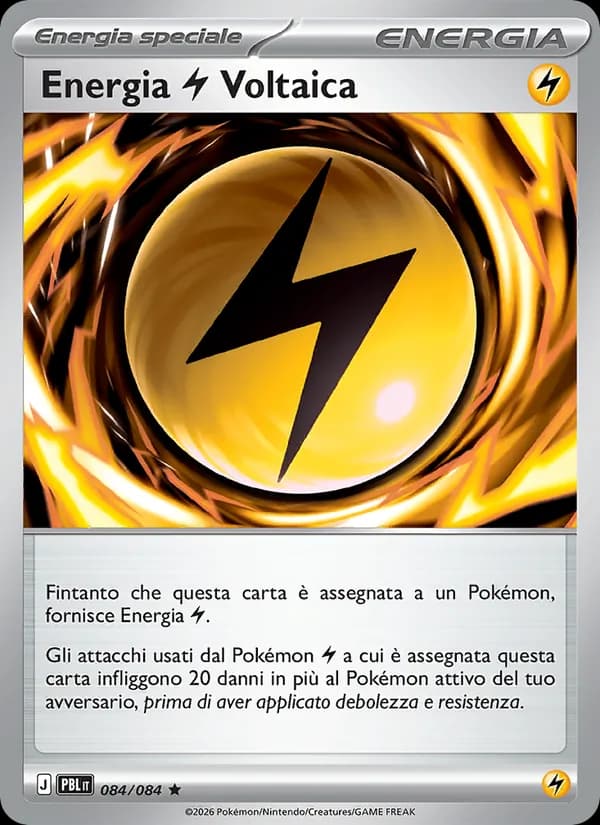 Energia Lightning Voltaica card in Italian
