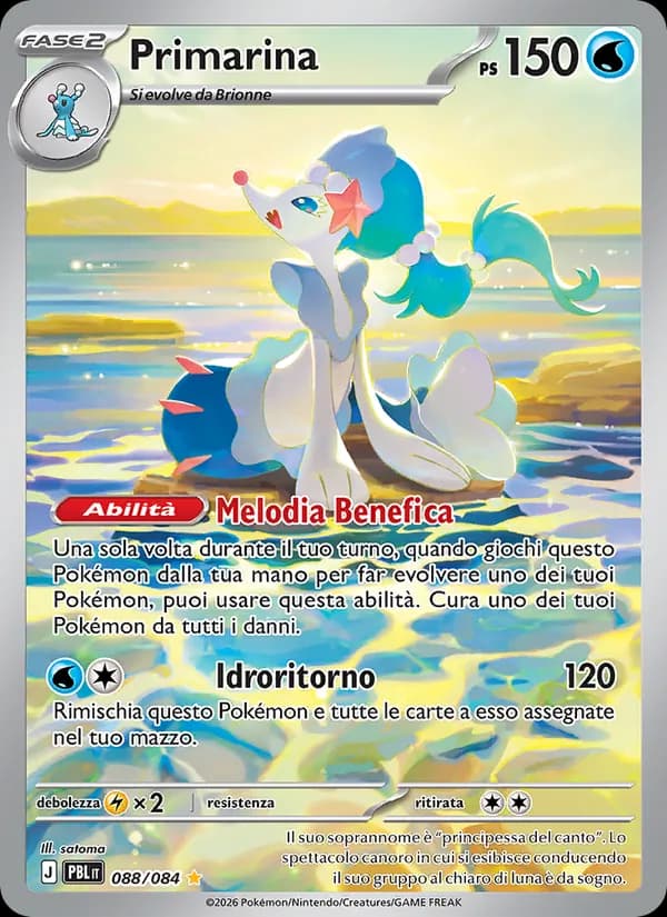 Primarina card in Italian