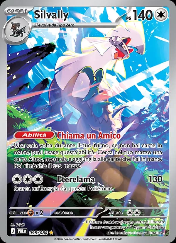 Silvally card in Italian