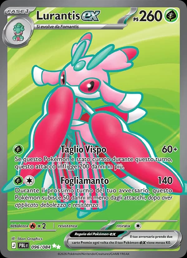 Lurantis-ex card in Italian