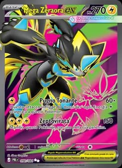 Mega Zeraora-ex card in Italian