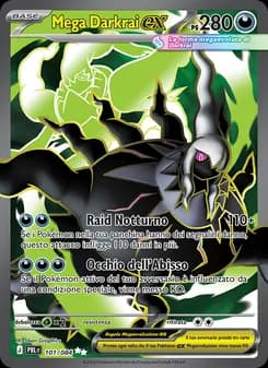 Mega Darkrai-ex card in Italian