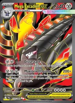Mega Excadrill-ex card in Italian