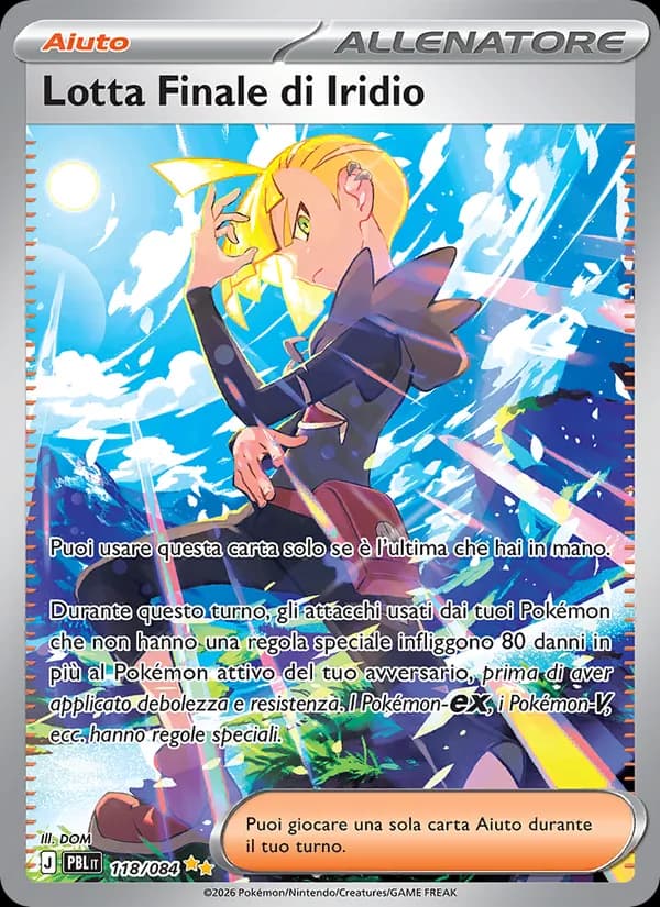 Lotta Finale di Iridio card in Italian