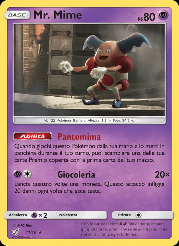 Mr. Mime card in Italian