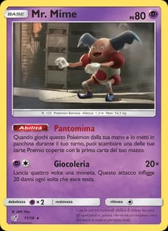 Mr. Mime card in Italian