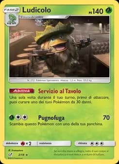 Ludicolo card in Italian