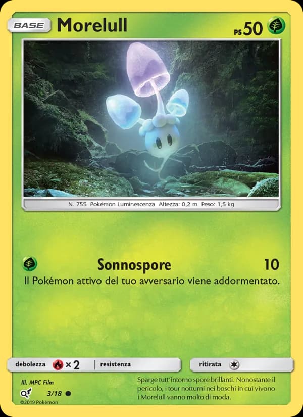 Morelull card in Italian