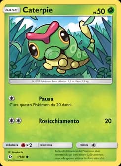 Caterpie card in Italian