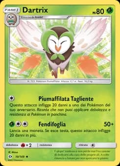 Dartrix card in Italian