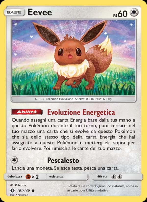 Eevee card in Italian