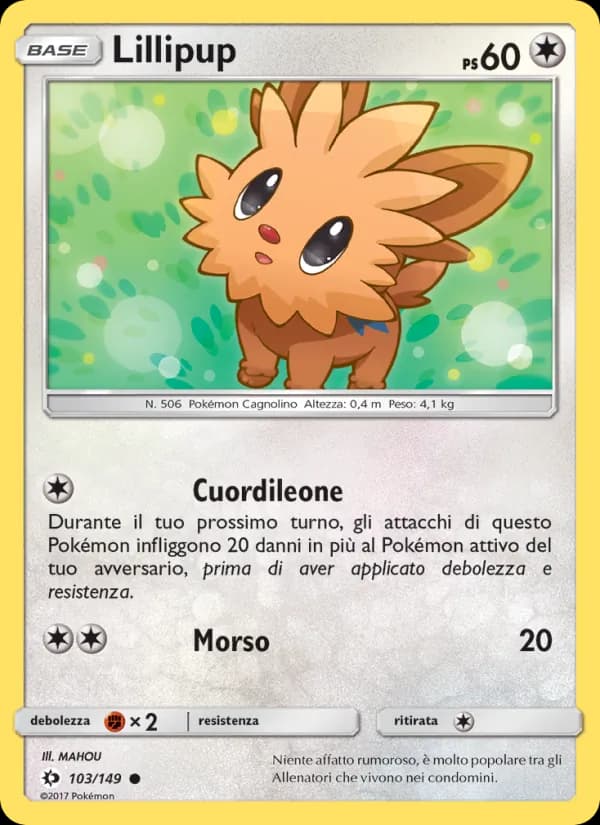 Lillipup card in Italian