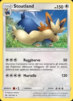 Stoutland card in Italian