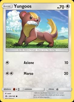 Yungoos card in Italian
