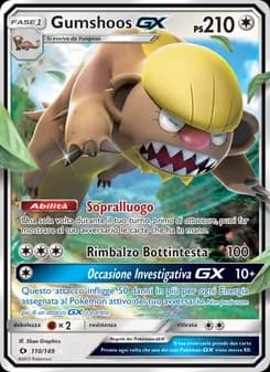 Gumshoos GX card in Italian