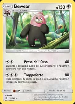 Bewear card in Italian