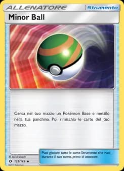Minor Ball card in Italian