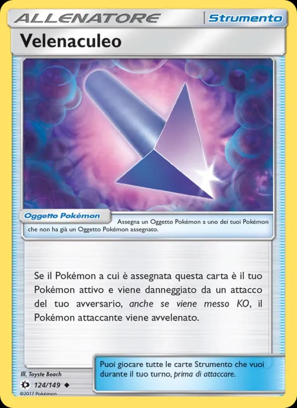Velenaculeo card in Italian