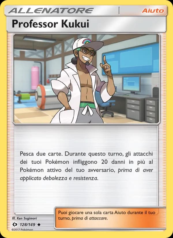 Professor Kukui card in Italian