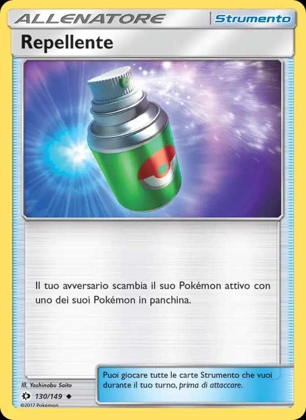 Repellente card in Italian
