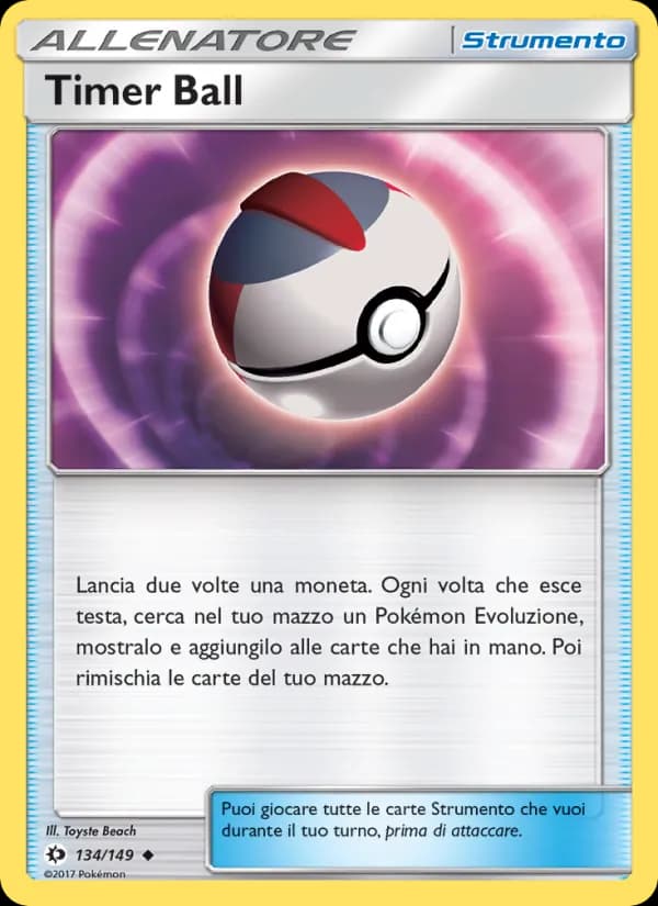 Timer Ball card in Italian